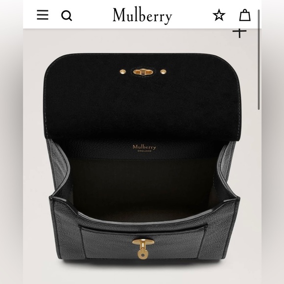 Mulberry Black Small Antony Classic Grain Leather NWT - Picture 13 of 16